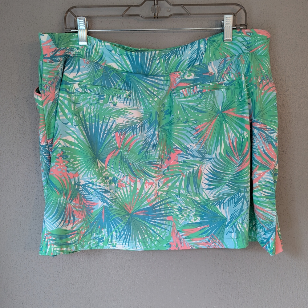 Ruby Rd. Tropical Print Golf / Tennis Mini Skort - XLP - Picture 7 of 11